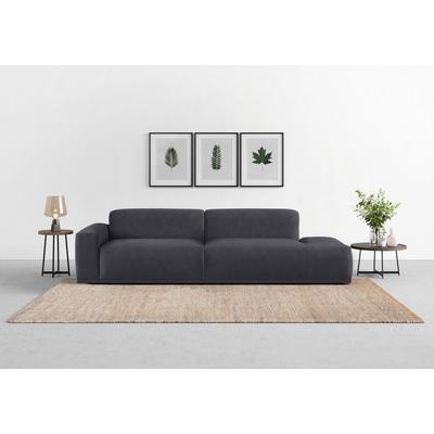 Big-Sofa TRENDMANUFAKTUR "Braga, mit hochwertigem Kaltschaum, Megasofa, in Cord erhältlich", grau (graphite), B:277cm H:72cm T:107cm, 92% Polyester, 8% Nylon, Sofas, modernes Big-Sofa, Couch mit hohem Sitzkomfort, 277/72/107 cm (B/H/T)