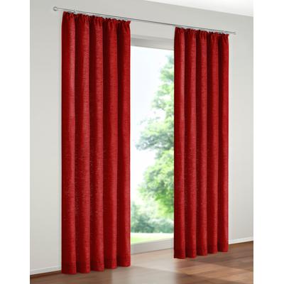 Vorhang WIRTH "Warnow" Gr. 18, rot, B:172cm H:245cm, Chenille, Polyacryl, Gardinen, 270 g/m2 Image