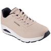 Sneaker SKECHERS "Uno - Stand on Air", Herren, Gr. 43, beige (natur), Lederimitat, sportlich, Schuhe, Freizeitschuh, Halbschuh, Schnürschuh mit Air-Cooled Memory Foam