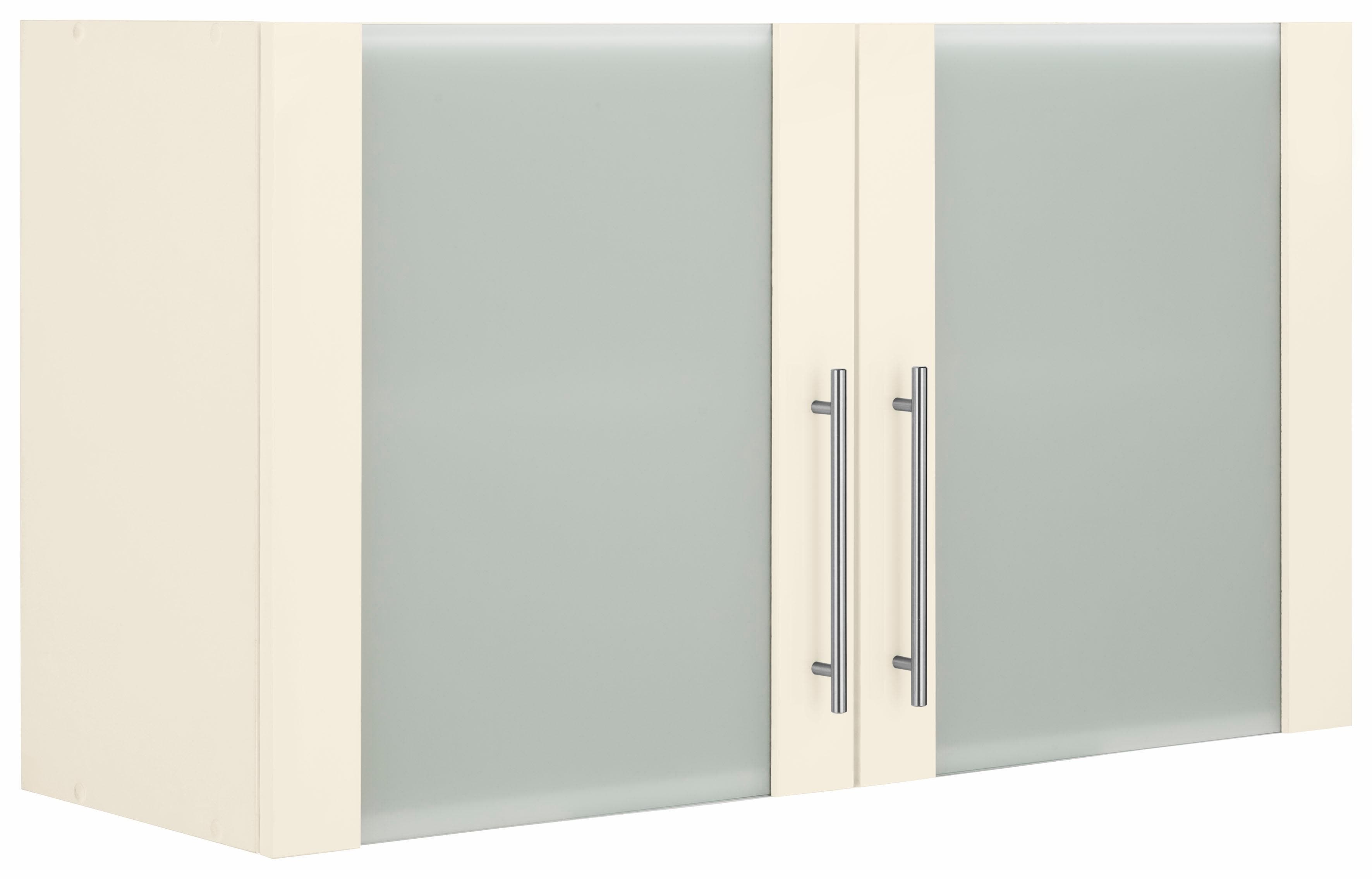 Glashängeschrank WIHO KÜCHEN "Ela", beige (front und korpus: magnolia), B:100cm H:56,5cm T:35cm, Schränke, Breite 100 cm Image