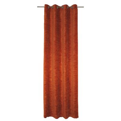Vorhang WIRTH "B-Holmsund" Gr. 4, braun (rost), B:132cm H:200cm, Chenille, Polyacryl, Gardinen Image