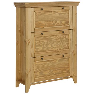 Schuhschrank HOME AFFAIRE "Skandinavia", beige (gelaugt, geölt), B:100cm H:133cm T:38cm, Schränke, in 2 Größen Image