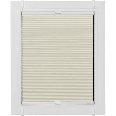 Wabenplissee SUNLINES "One Size Style Honeycomb VD", beige (creme, weiß, weiß), B:40cm H:210cm, Obermaterial: 85% Polyester, 15% sonstige Fasern, Plissees, Zubehörfarbe weiß, zum Klemmen Image