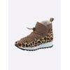 Stiefelette HEINE, Damen, Gr. 36, braun (braun, leo), Synthetik, modisch, Schuhe
