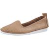 Slipper ANDREA CONTI, Damen, Gr. 35, beige (sand), Glattleder, Leder, modisch, Schuhe