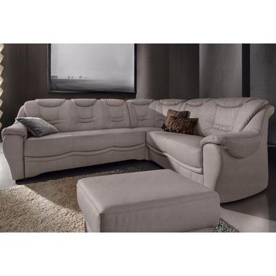 Ecksofa SIT & MORE "Benson L-Form", grau, B:265cm H:94cm T:215cm, NaturLeder, Luxus-Microfaser, Luxus-Kunstleder, Primabelle-Microfaser, Sofas, wahlweise mit Bettfunktion Image