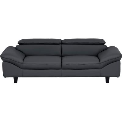 3-Sitzer HOME AFFAIRE "Pilot", grau (fango), B:218cm T:108cm, Sofas, Big-Sofa mit Kopfteilverstellung Image