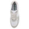Sneaker REFLEXAN, Damen, Gr. 42, silber (weiß, silberfarben), Glattleder, Nubukleder, sportlich, Schuhe