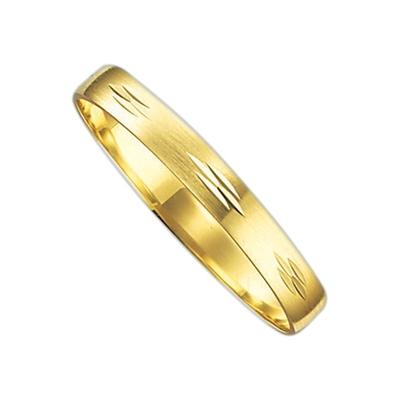 Trauring FIRETTI "Schmuck Geschenk Gold 375 Hochzeit Ehering Trauring "LIEBE" Gr. 21, gold (gelbgoldfarben), Fingerringe, 21, ohne Brillant, Gelbgold 375, 3mm, Made in Germany, wahlweise mit oder ohne Brillant Image
