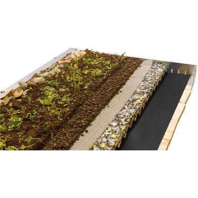 Pflanzeinsatz SKANHOLZ "Dachbegrünung", beige (natur), B:400cm T:600cm, Pflanzgefäße, für Carport Emsland/Wendland