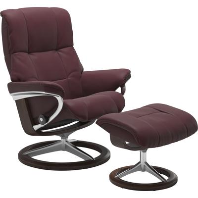 Relaxsessel STRESSLESS "Mayfair", rot (bordeaux batick), B:92cm H:103cm T:79cm, Leder BATICK: BATICK ist ein leicht korrigiertes, durchgefärbtes und genarbtes Möbelleder, bei dem die meisten Unebenheiten und Spuren in der Regel entfernt wurden.,... Image