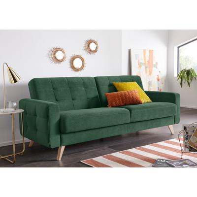 3-Sitzer EXXPO - SOFA FASHION "Nappa, kompakt und komfortabel, bequem, zeitloses Design, L-Form", braun (pine), B:222cm H:87cm T:89cm, Samtvelours (100% Polyester), Webvelours (100% Polyester), Sofas, tolle Detailverarbeitung Image