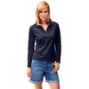 Poloshirt "Poloshirt", Damen, Gr. 34, blau (marine), 95% Baumwolle, 5% Elasthan, B.C. BEST CONNECTIONS BY HEINE, unifarben, Langarm, Shirts