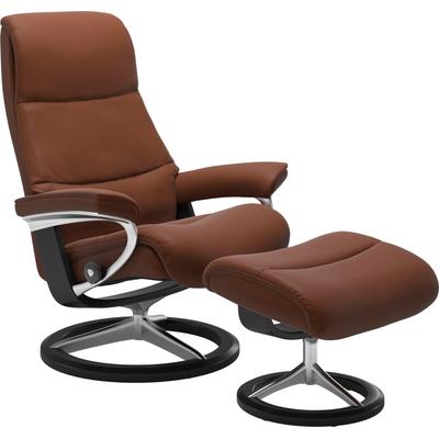 Relaxsessel STRESSLESS "View", braun (copper paloma), B:82cm H:109cm T:81cm, Leder BATICK: BATICK ist ein leicht korrigiertes, durchgefärbtes und genarbtes Möbelleder, bei dem die meisten Unebenheiten und Spuren in der Regel entfernt wurden., Leder... Image