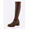 Stiefel HEINE, Damen, Gr. 41, braun (cognac), Textil, modisch, Schuhe