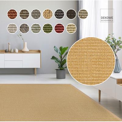 Sisalteppich DEKOWE "Mara S2 mit Bordüre Spezial", beige (natur), B:280cm H:5mm L:350cm, Sisal, Teppiche, 100% Sisal, auch als Läufer, Wohnzimmer Image
