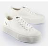 Sneaker BUFFALO "MADISON", Damen, Gr. 40, weiß, Textil, sportlich, Schuhe, Freizeitsneaker, Halbschuh, Schnürschuh mit Memory Foam Fußbett