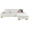 Ecksofa "SO 3400 Sitzhöhe 47cm oder 49cm, Sitztiefe verstellbar, B/T: 307/195cm", silber, B:307cm H:84cm T:195cm, 88% Polyester, 12% Polyamid, SET ONE BY MUSTERRING, Sofas, whlw. mit Funktion, Kaltschaum, in Cord, natur, Sitzhöhe 47