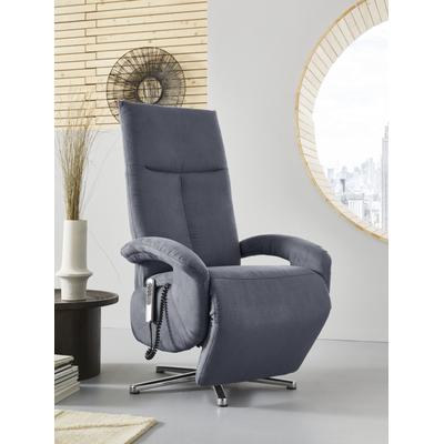 TV-Sessel SIT & MORE "Tycoon mit Kopfteilverstellung und 360 Drehfunktion", grau, B:74cm H:117cm T:85cm, 100% Polyester, Sessel, wahlweise manuell oder elektrischer Funktion, auch mit Akku (kabellos) Image