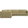 Ecksofa FLEXLUX "Lovane, elegant und zeitlos, bequem, L-Form", gelb (mustard gelb), B:328cm H:84cm T:295cm, 62% Polyester/14% Cotton/7% Linen, Sofas, Weich & anschmiegsam, große Sitztiefe auf Kaltschaum, Dekokissen inkl.