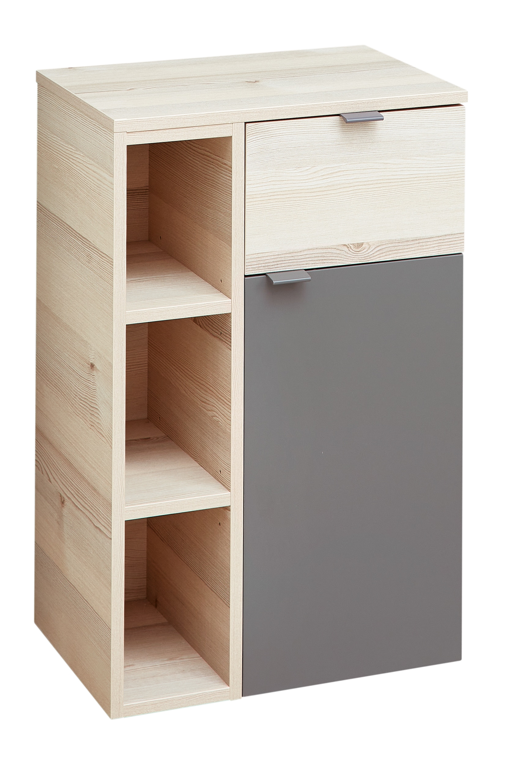 Unterschrank SAPHIR "Quickset 394", grau (quarzgrau matt touch), B:45cm H:71,6cm T:33cm, Spanplatte, Schränke Image