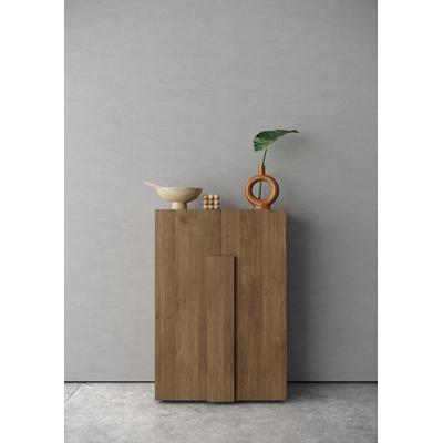 Schuhschrank INOSIGN "Jupiter, Kommode mit 4 Böden", braun (mercure nb holzstruktur), B:78cm H:116cm T:37cm, Schränke, Breite 78 cm Image
