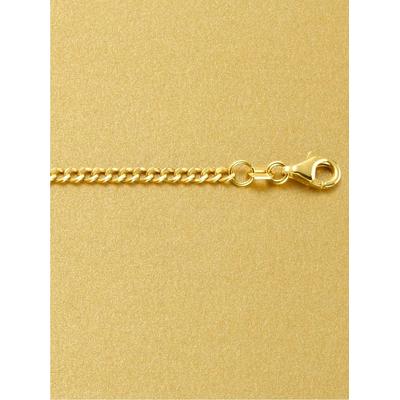 Panzerkette LADY, silber (silber vergoldet 925), Halsketten, Damen, 60, Silber 925 (Sterlingsilber), L: 60cm Image