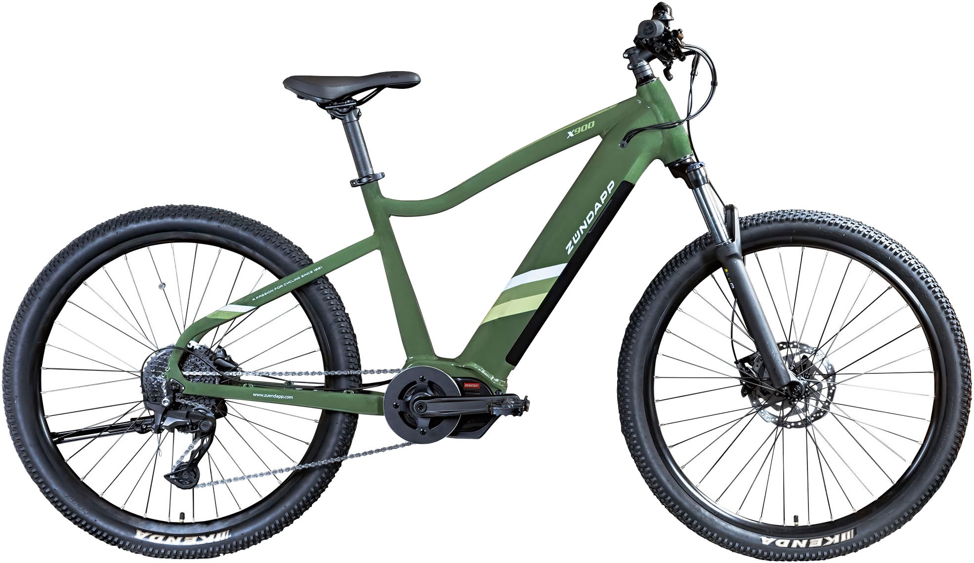 E-Bike ZÜNDAPP "X900" Gr. 46, grün (khaki), Elektrofahrräder, 46cm, 27,5 Zoll (69,85cm) Image