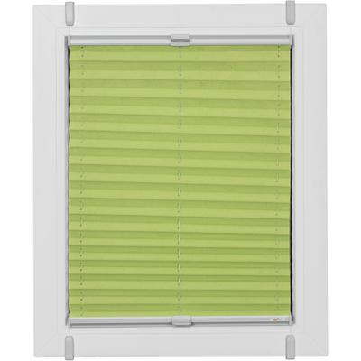 Plissee SUNLINES "One Size Style Crush", grün (grün, grau, grau), B:60cm H:130cm, Obermaterial: 85% Polyester, 15% sonstige Fasern, Plissees, Zubehörfarbe grau, zum Klemmen Image