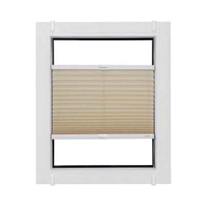 Plissee SUNLINES "Start-up Style Crush", weiß (naturfarben, weiß, weiß), B:35cm H:65cm, Obermaterial: 80% Polyester, 15% Metall, 5% Kunststoff, Plissees, nach Maß Image