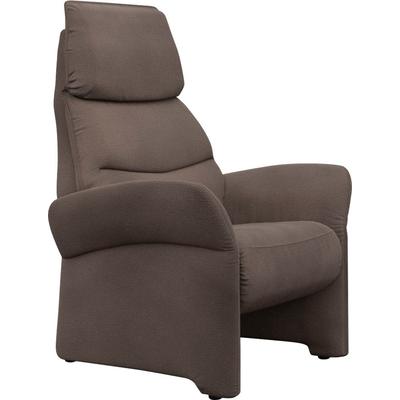 Relaxsessel ALINA "Savin", braun (hellbraun xbo 2), B:84cm H:114cm T:86cm, Struktur fein XBO (100% Polyester), Sessel, in Größe S, Liegefläche 178 cm, verstellbar, optional mit Aufstehhilfe Image