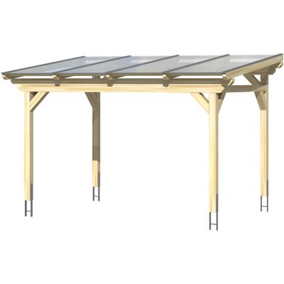 Terrassendach SKANHOLZ "Sanremo", weiß, B:434cm T:400cm, Leimholz, Terrassenüberdachungen, Leimholz Image