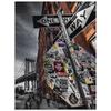 Glasbild ARTLAND "New York Street Fotografie", grau (farbe bild(er): grau), B:45cm H:60cm, Bilder, in verschiedenen Größen