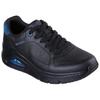 Sneaker SKECHERS "UNO ICON", Herren, Gr. 42, schwarz, Leder, unifarben, sportlich, Schuhe, Keilsneaker, Sneaker mit Luftkissen