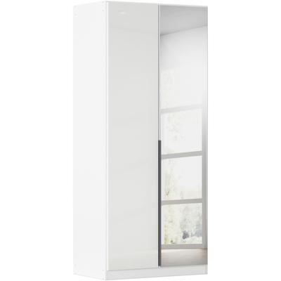 Drehtürenschrank RAUCH "Kleiderschrank Kleiderschränke Schrank Garderobe AGORDO mit Glasfront", weiß (alpinweiß, glas kristallweiß), B:91cm H:229cm T:54cm, Holzwerkstoff, Schränke, durchdachte Innenausstattung, in 6 Breiten und 2 Höhen MADE IN GERMANY Image