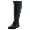 Weitschaftstiefel SHEEGO, Damen, Gr. 43, schwarz, Leder, Schuhe