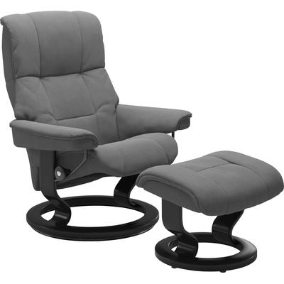 Relaxsessel STRESSLESS "Mayfair", grau (dunkelgrau dinamica), B:79cm H:101cm T:73cm, Leder BATICK: BATICK ist ein leicht korrigiertes, durchgefärbtes und genarbtes Möbelleder, bei dem die meisten Unebenheiten und Spuren in der Regel entfernt... Image