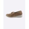 Slipper CASUAL LOOKS, Damen, Gr. 37, braun (camel), Leder, modisch, Schuhe