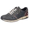 Sneaker LERROS, Herren, Gr. 44, grau (grau, weinrot), Lederimitat, used, casual, Schuhe, Schnürschuh, Freizeitschuh, Halbschuh mit Reißverschluss
