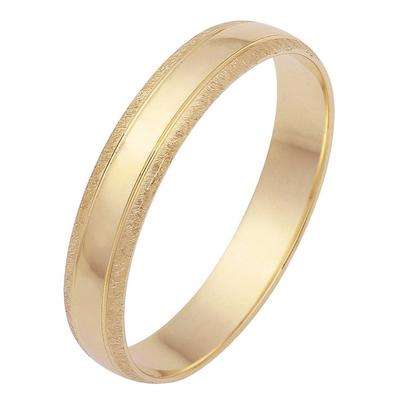 Trauring FIRETTI "Schmuck Geschenk Gold 375 Hochzeit Ehering Trauring "LIEBE" Gr. 23, gold (gelbgoldfarben), Fingerringe, 23, ohne Brillant, Gelbgold 375, 4mm, Made in Germany, wahlweise mit oder ohne Brillant Image