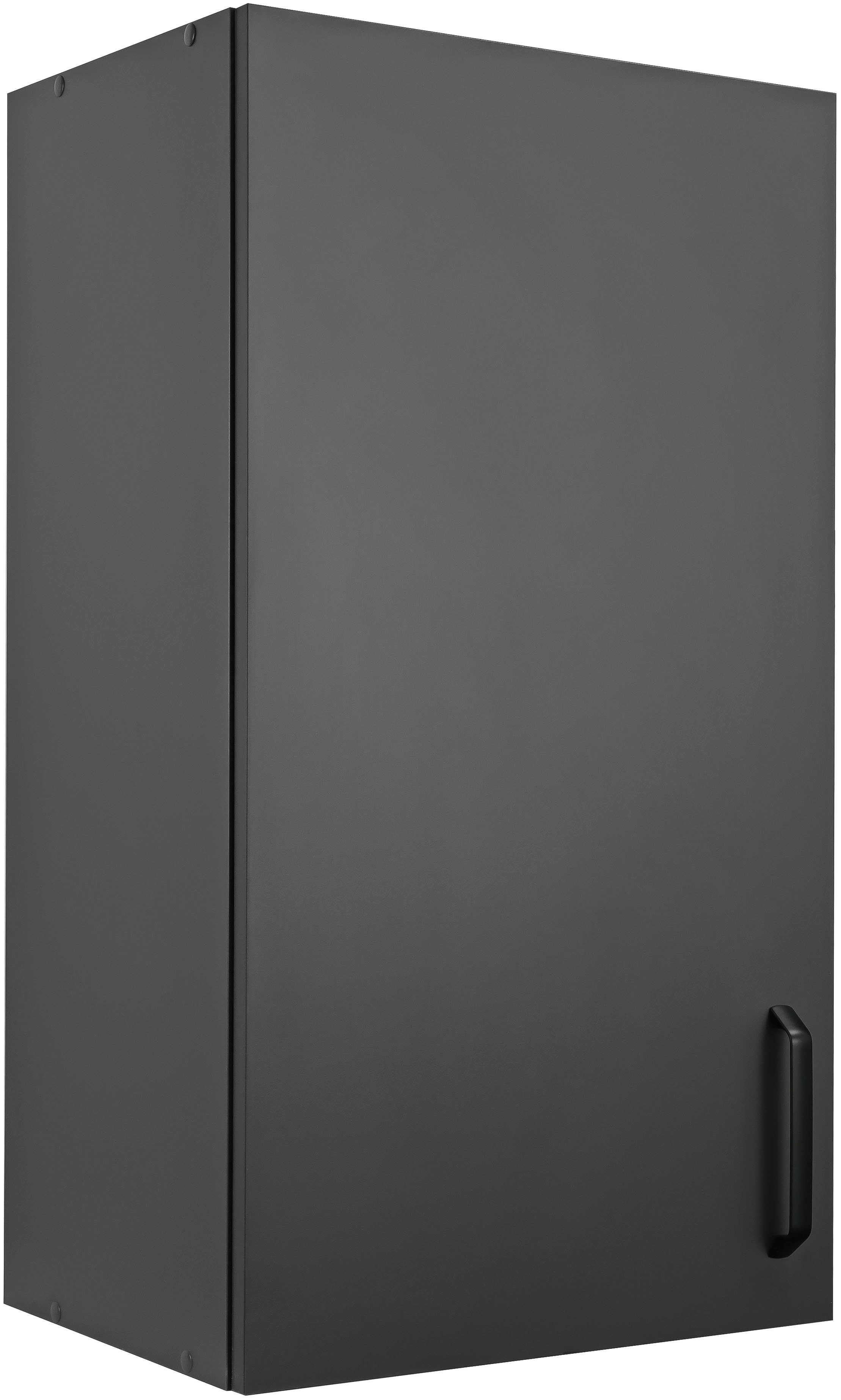 Hängeschrank WIHO KÜCHEN "Simi", grau (front und korpus: anthrazit), B:50cm H:90cm T:35cm, Schränke, 50 bis 60 cm breit, 90 cm hoch Image