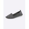Slipper ANDREA CONTI, Damen, Gr. 37, grau, Leder, Rindsleder, Veloursleder, modisch, Schuhe