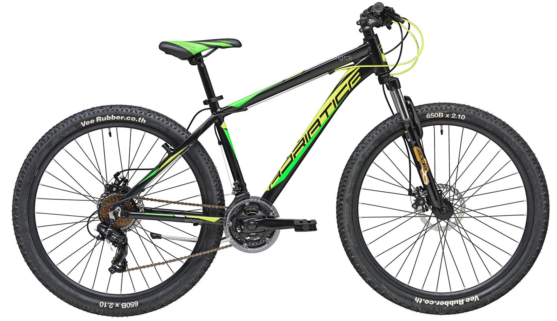 Mountainbike ADRIATICA "RC-K" Gr. 38, schwarz (schwarz, schwarz), Fahrräder, 38cm, 27,5 Zoll (69,85cm), für Herren, Kettenschaltung Image