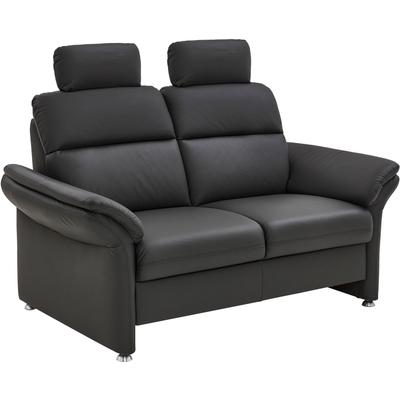 2-Sitzer DIE PLANBAR "PN-EM16031, mit Kopfstützen", schwarz, B:170cm H:119cm T:92cm, Sofas, Echtleder mit Federkern Image