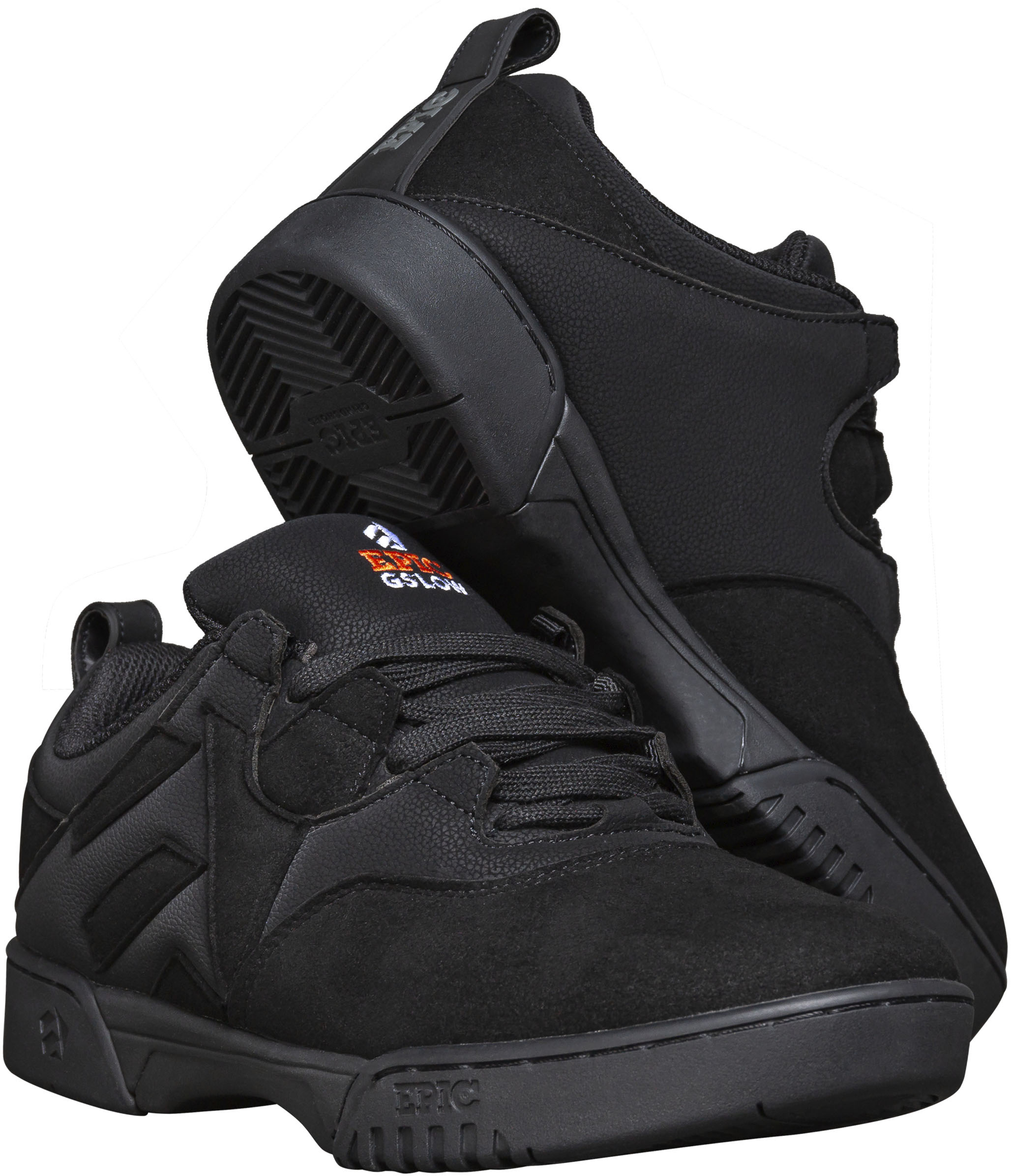 Gleitschuh EPIC GRINDSHOES "Low Raven" Gr. 46, schwarz, Inlineskates_Rollschuhe, 46 (bis ), Leder Image