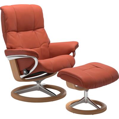 Relaxsessel STRESSLESS "Mayfair", rot (henna paloma), B:92cm H:103cm T:79cm, Leder BATICK: BATICK ist ein leicht korrigiertes, durchgefärbtes und genarbtes Möbelleder, bei dem die meisten Unebenheiten und Spuren in der Regel entfernt wurden., Leder... Image