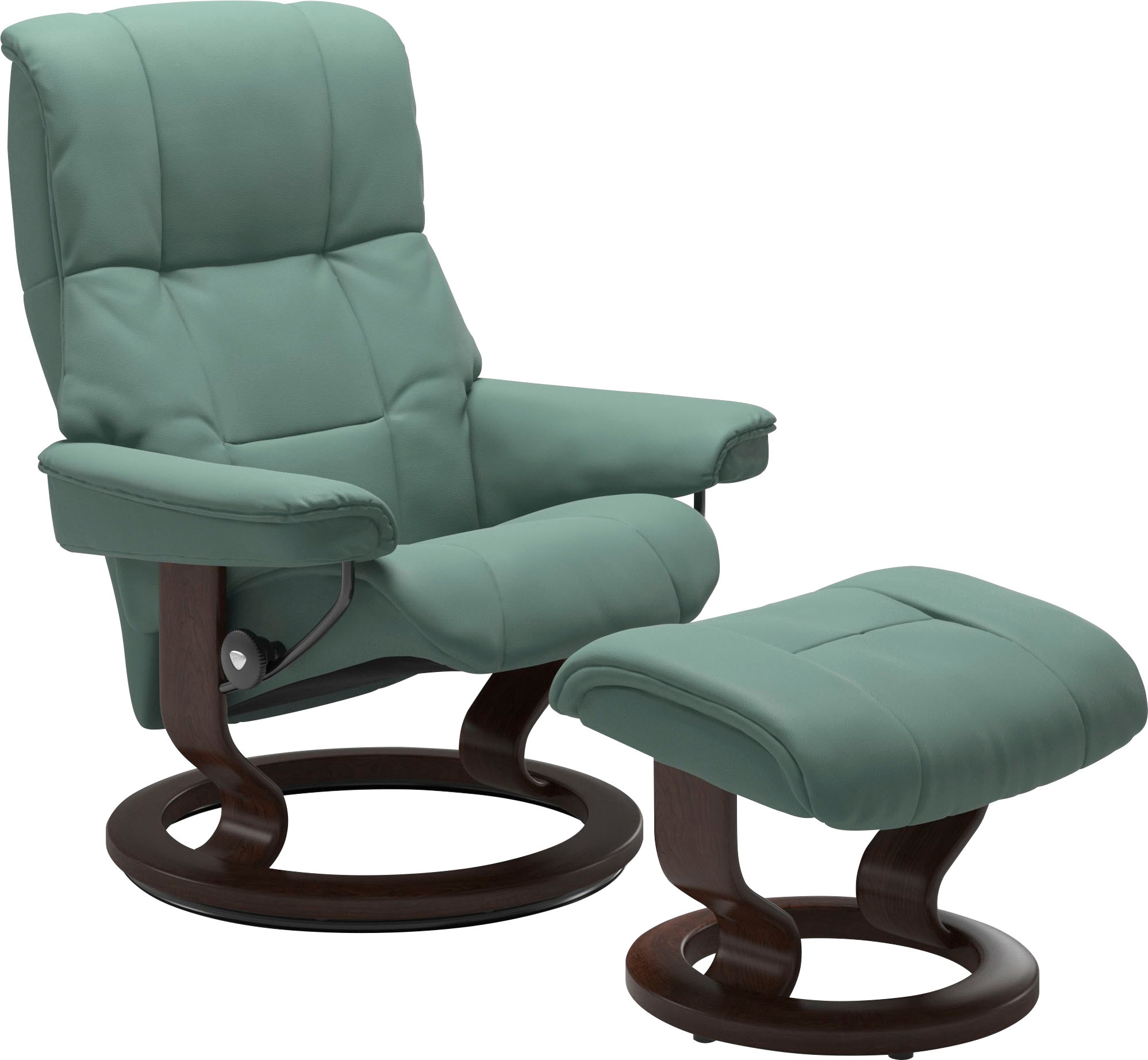 Relaxsessel STRESSLESS "Mayfair", grün (aqua grün paloma), B:75cm H:99cm T:73cm, Leder BATICK: BATICK ist ein leicht korrigiertes, durchgefärbtes und genarbtes Möbelleder, bei dem die meisten Unebenheiten und Spuren in der Regel entfernt...