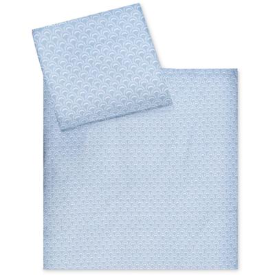 Kinderbettwäsche JULIUS ZÖLLNER "Wolkenbogen", blau, B/L: 80cm x 80cm, , Renforcé, B/L: 35cm x 40cm, Renforcu00e9, Obermaterial: 100% Baumwolle, Bettwäsche