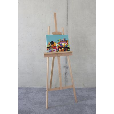 Leinwandbild KOMAR "Encanto Colours of Columbia - Größe 30 x 40 cm", bunt (farbe rahmen: braun, farbe bild(er): bunt), B:30cm H:40cm T:2cm, Papier, Holz, Bilder, Keilrahmenbild mit Echtholzrahmen, Kinderzimmer Image