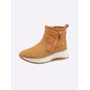 Stiefelette CAPRICE, Damen, Gr. 39, gelb (ocker), Leder, Textil, sportlich, Schuhe